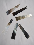 シェルビーズ-プレート スティック(クロチョウガイ)【約7×30mm】1個 [メール便可]まとめ買い10%OFF #1273 En:Shell Beads -Black MOP 貝殻