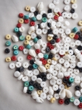 シェルビーズミックス No.10(ココナッツ入)【約0.5～1.0cm/約30g】 [メール便可-20袋まで]En:Shell Beads