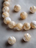 タカセガイ-丸ビーズ【約12mm/1個】[メール便可]まとめ買い10%OFF En:Shell Beads -Trocus