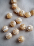タカセガイ-丸ビーズ【約11mm】[メール便可] #293 En: Shell Beads -Trocus
