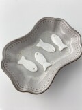 シェルプレートビーズ-フィッシュカット（淡水真珠貝）【約22×10ｍm】[メール便可] #248 En: Shell accessory,shell, fish pearl