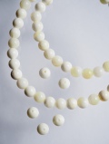 シロチョウガイ 丸ビーズ【約7mm/約10cm・約14個】#118[メール便可]まとめ買い10%OFF 貝殻