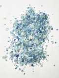 シェルフレーク(ブルー)アコヤガイ【約1～3mm(約2g)】#2078[メール便可]まとめ買い20%OFF