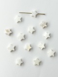 シェルビーズ - スター(タカセガイ)【約8～10mm/約13個・約10cm】[メール便可]まとめ買い10%OFF#292 貝殻