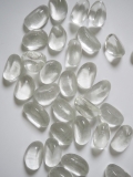 グラスビーンズ -クリア-【2.7ｃｍ前後/約250ｇ】　[メール便可-3袋まで] En: Glass Beans- clear (size:2.7cm, per 250g)