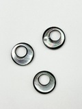 シェルビーズ-ドーナツ(クロチョウガイ)【約20mm/1個】[メール便可]まとめ買い10%OFF  #2181 En: Shell Beads -White MOP 貝殻