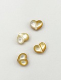 シェルパーツ-ハート(シロチョウガイ)【約10×12mm/1個】[メール便可]まとめ買い10%OFF #2182 En: Shell Beads -White MOP 貝殻