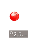 カピスレッド1インチ【約2.5cm/10枚】[メール便可]En:Capiz Round-red