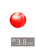 カピスレッド1.5インチ【約3.8cm/10枚】[メール便可]En:Capiz Round-red