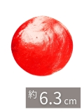 カピスレッド2.5インチ【約6.3cm/10枚】[メール便可8袋まで]En:Capiz Round-red