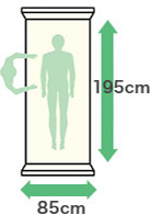 幅：85cm・縦：195cm
