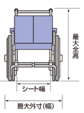 車いす正面 イメージ