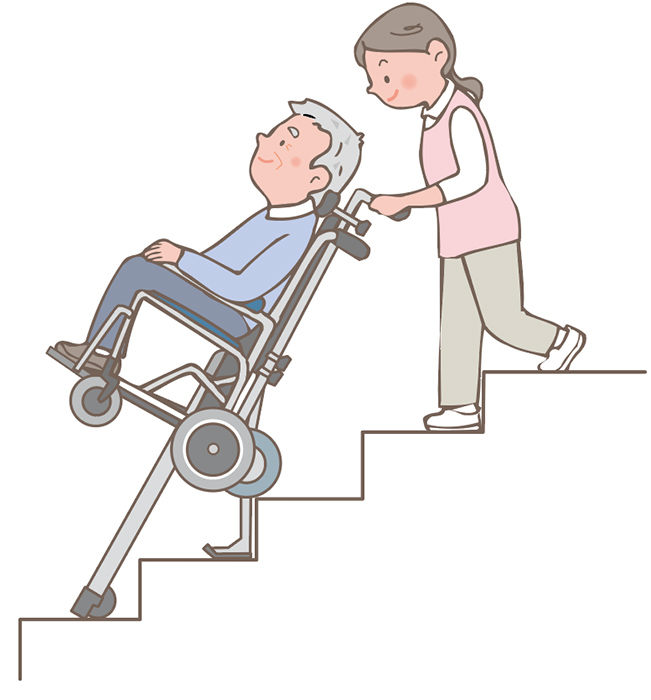 階段の昇り降りに不安のある方 イメージ