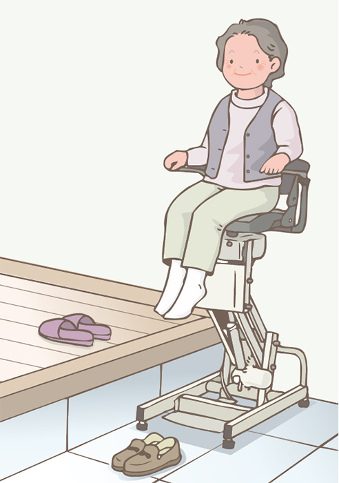 階段の昇り降りに不安のある方 イメージ