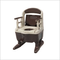 独自のくぼみで理想の排泄姿勢を促す 安寿ポータブルトイレ ジャスピタ