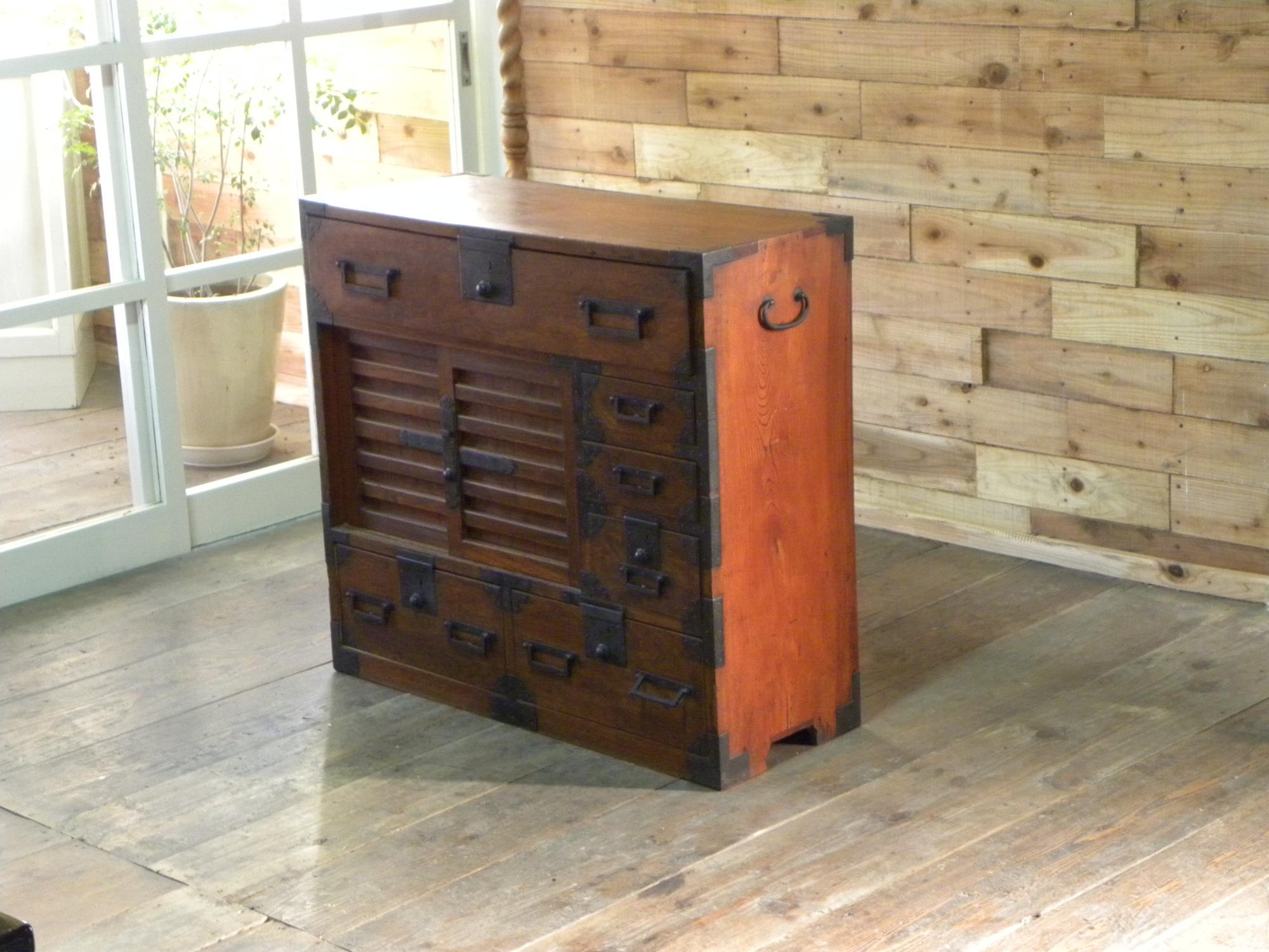 【SOLD　OUT】　明治期の帳場箪笥　