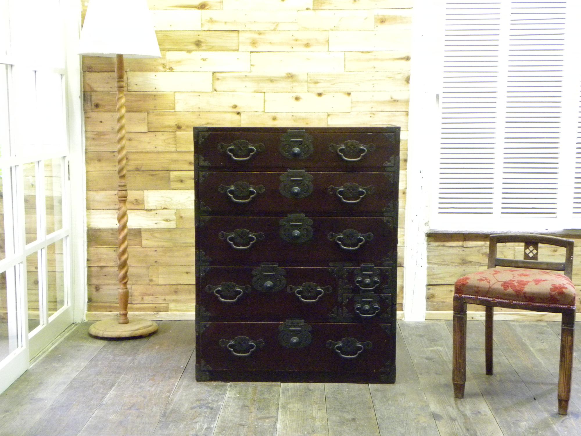 【SOLD　OUT】　時代箪笥　信州松本箪笥　明治期