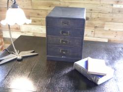 【SOLD　OUT】　古道具　小引き出し　４段　