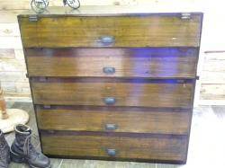 【SOLD　OUT 】　レトロ家具　バタバタ下駄箱/収納棚