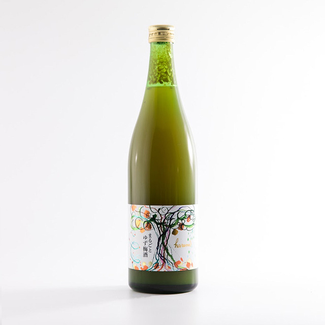 庭のうぐいす まるごとゆず梅酒  山口酒造場