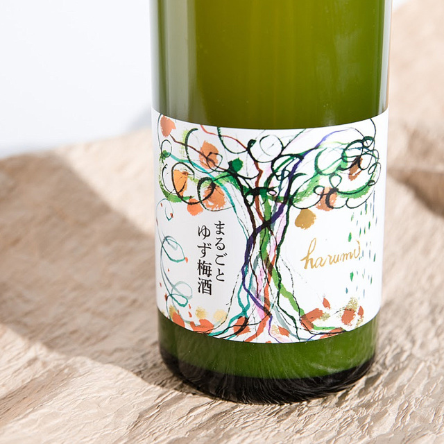 庭のうぐいす まるごとゆず梅酒  山口酒造場