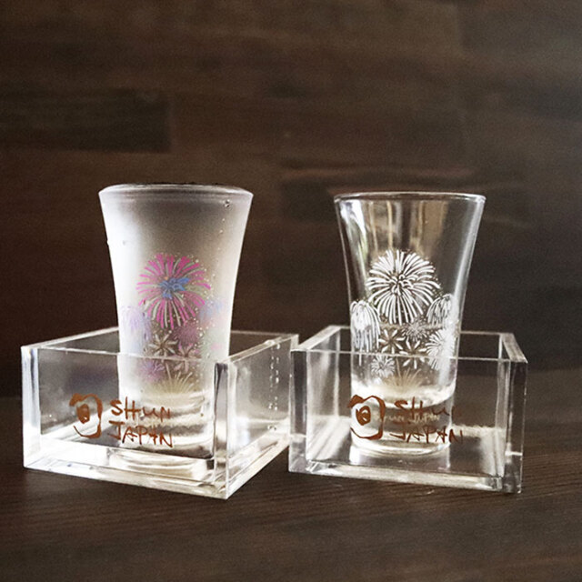 冷感花火 こぼし酒ペアセット 箱入 | 丸モ高木陶器