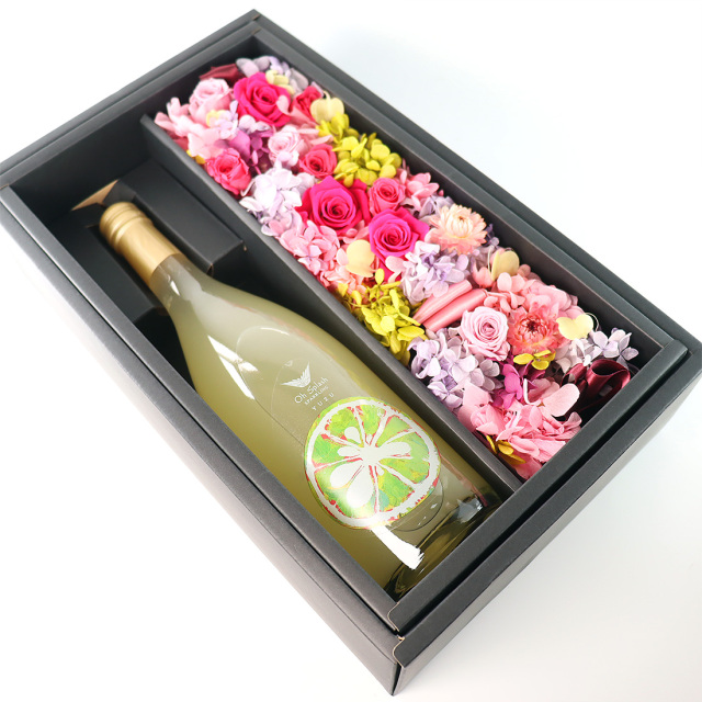 プリザーブドフラワー とOhsplash YUZU セット 箱入