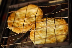 ひび焼き焼きがま風景