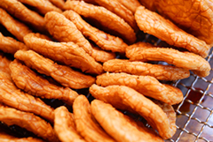 焼き立てのひび焼