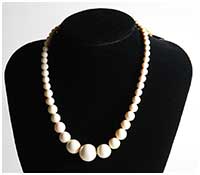 象牙調 ネックレス9本 297g ☆本象牙ネックレス A-52 ※ ネックレス