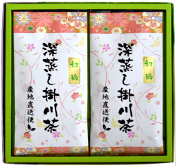 深蒸し掛川茶の初摘100ｇ2袋セット