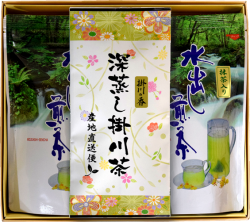 水出し煎茶ティーバッグと深蒸し掛川茶セット