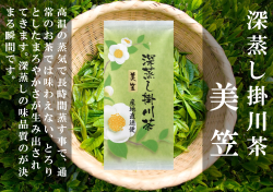 【深蒸し掛川茶（緑茶）】美笠（みかさ）100ｇ【静岡産地直送・お取り寄せ・通販】美笠園