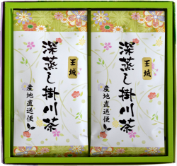 深蒸し掛川茶の王城100ｇ2袋セット