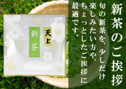 新茶のご挨拶【深蒸し掛川茶】天上（てんじょう）13ｇ【新茶でご挨拶・粗品に最適】【発送：2026年4月29日頃から】