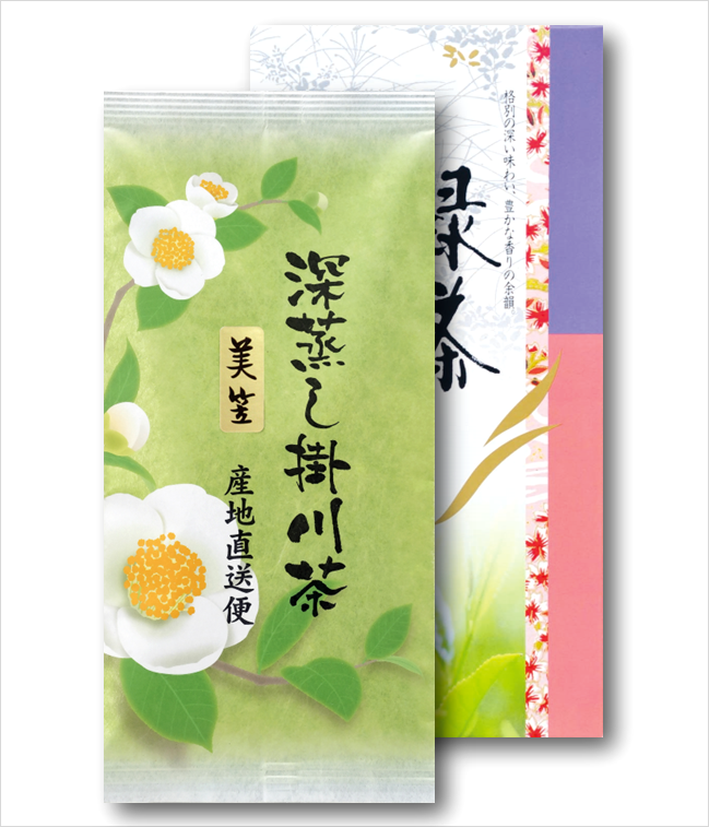 【深蒸し掛川茶】美笠100ｇ×1袋箱入【のし名入無料】仏事対応可【ラッピング有り】