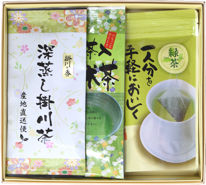 内祝お茶ギフト【結婚・出産・新築など】【深蒸し掛川茶】美笠園内祝セット【ラッピング有り】