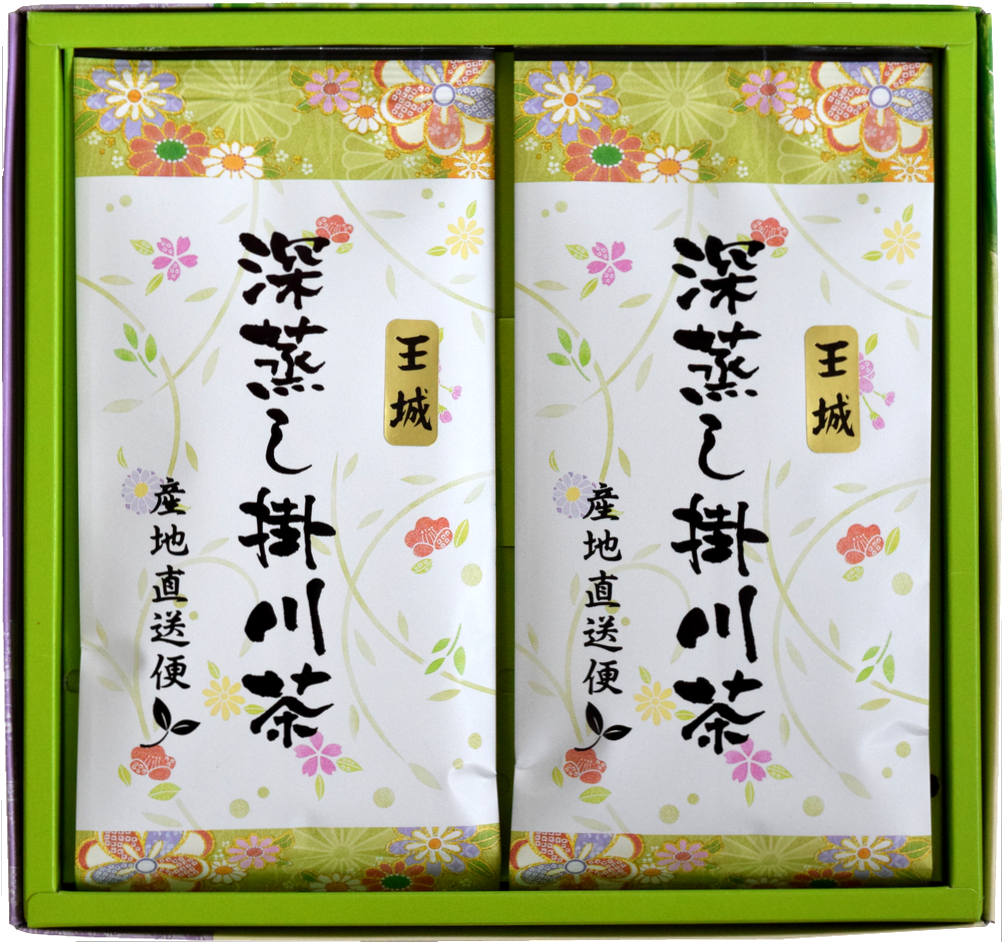深蒸し掛川茶の王城100ｇ2袋セット