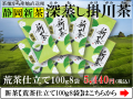新茶【深蒸し掛川茶】荒茶仕立て新茶100g8袋入り【静岡新茶】【発送：2026年5月15日頃から】