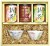 新茶（深蒸し掛川茶）100ｇ3種類と華型湯呑みセット