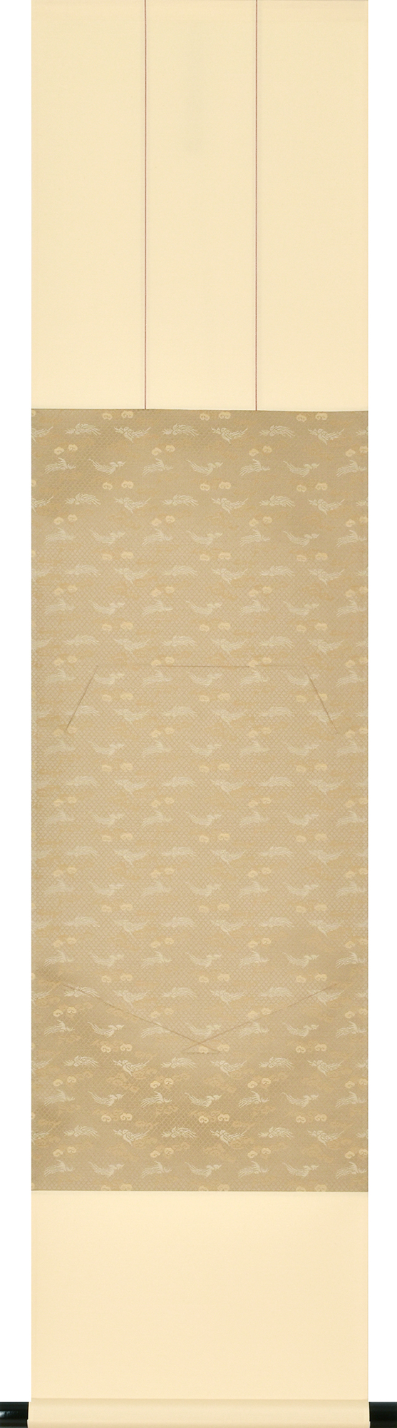 色紙掛（雅緞子２段共糸）茶系