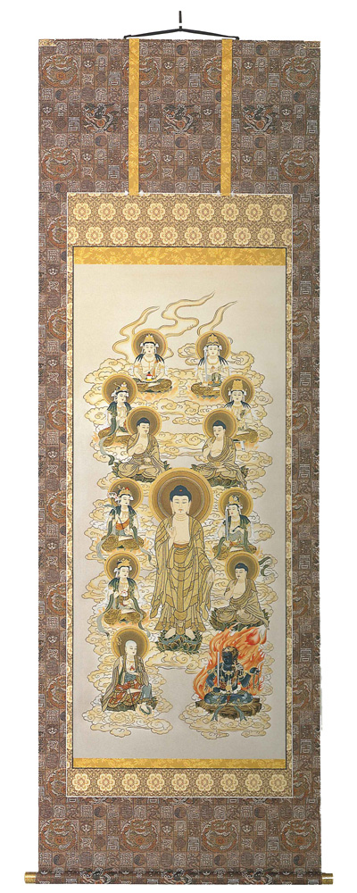 浄土　十三佛　篠田　清澄（直筆）　掛軸（掛け軸）　