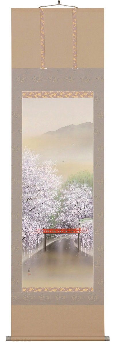 春の小京都　川島正行【直筆作品】