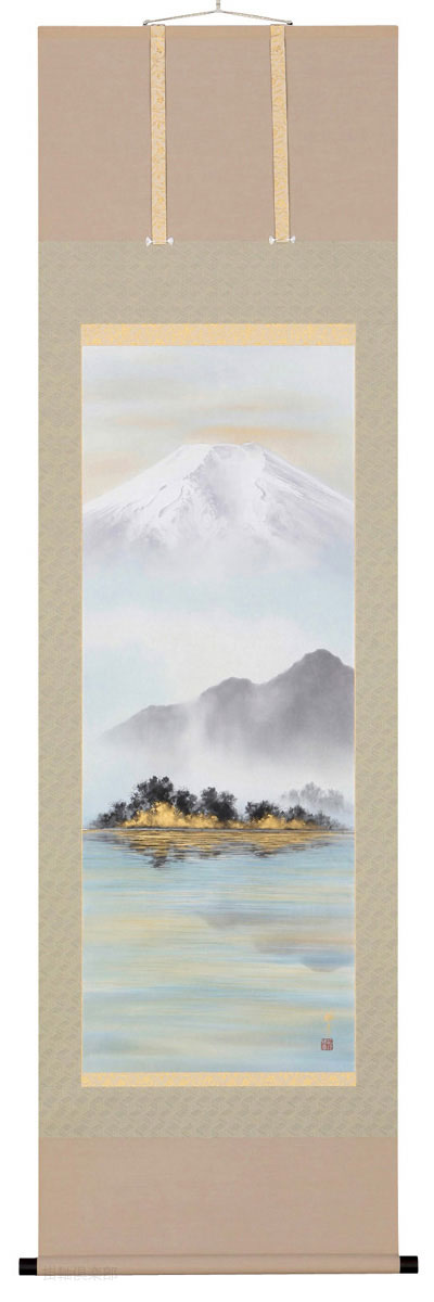 湖上富士　稲垣雅彦【直筆作品】