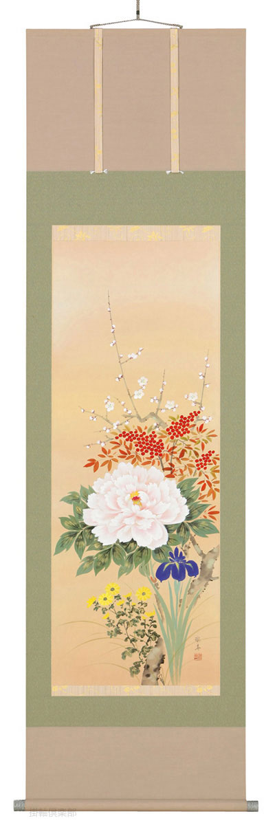 四季草花　宮沢湖春【直筆作品】