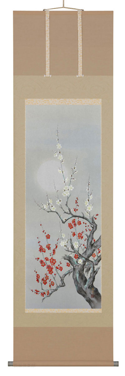 紅白梅　稲垣雅彦【直筆作品】