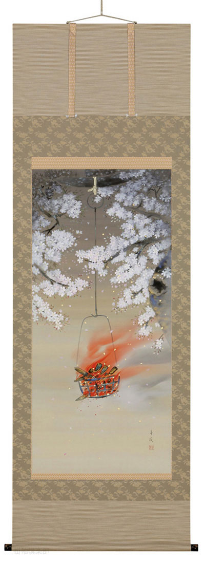 夜桜　月村華渓【直筆作品】