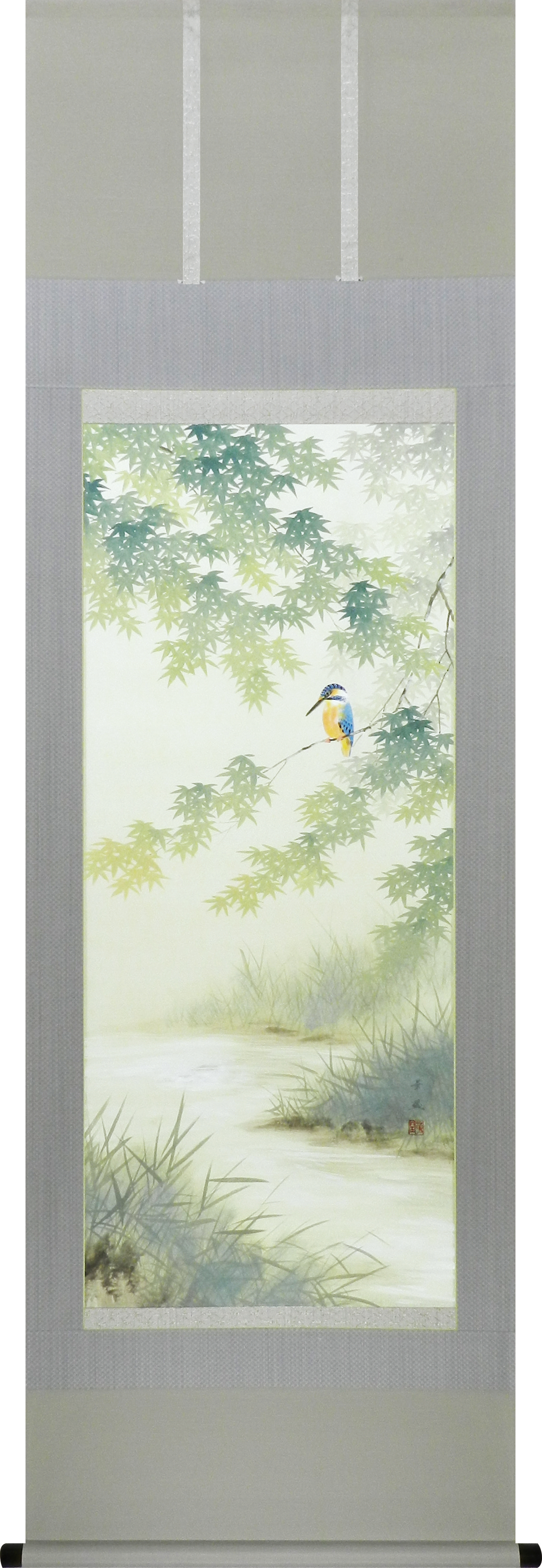 翡翠　出口華凰　尺五立（直筆）