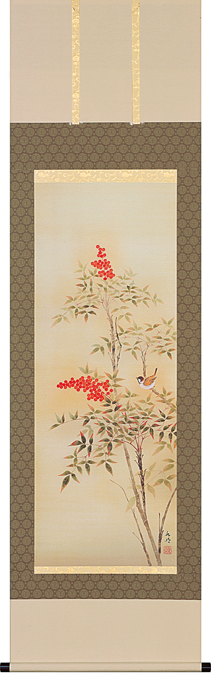 南天　石田大寿　尺五立（特殊印刷工芸作品）