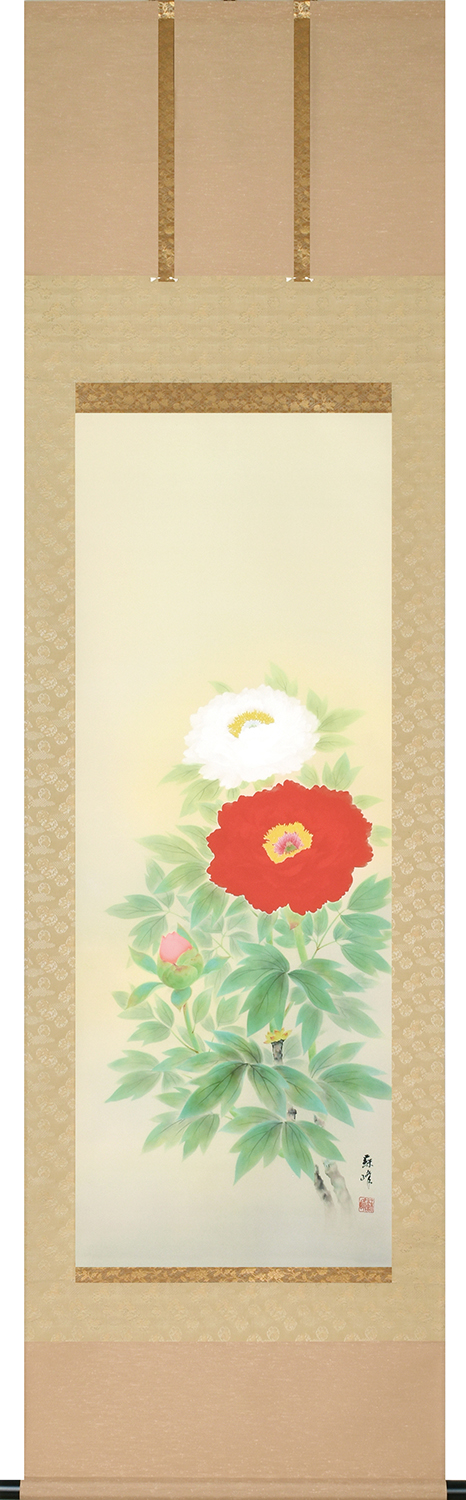 牡丹　吉田豊青　尺五立（特殊印刷工芸作品）